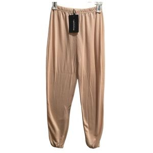 Pretty Little Things‎ Basic Cuffed Hem Joggers, Peach, size 4 (UK size)